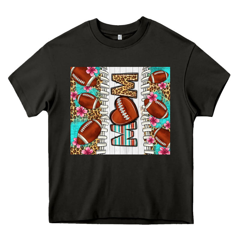 American Football Mom Heavy Core Tee by LillyAllenDesigns | Teevron
