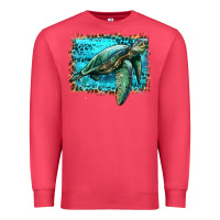 Cardinal sea turtle with background Premium Sweatshirt - Artiststas