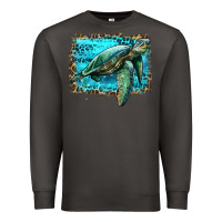 Smoke sea turtle with background Premium Sweatshirt - Artiststas
