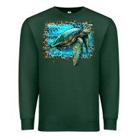 Sports Green sea turtle with background Premium Sweatshirt - Artiststas