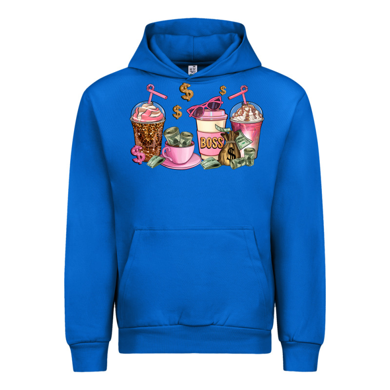 Boss Lady Coffee Cups Urban Hoodie by AdoDesignShop | Teevron
