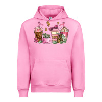 Fuchsia Pink boss lady coffee cups Urban Hoodie - AdoDesignShop