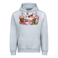 Heather Grey boss lady coffee cups Urban Hoodie - AdoDesignShop
