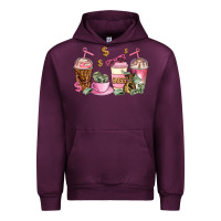 Mauve Wine boss lady coffee cups Urban Hoodie - AdoDesignShop