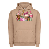 Pigment Burro boss lady coffee cups Urban Hoodie - AdoDesignShop