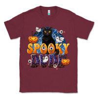 Burgundy Spooky Dude Classic Tee - texasbilliewilder
