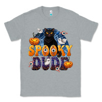 Heather Grey Spooky Dude Classic Tee - texasbilliewilder