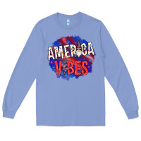 Colony Blue America vibes with gnome Long Sleeve Tee - HowdyJamesFarm