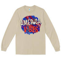 Mushroom America vibes with gnome Long Sleeve Tee - HowdyJamesFarm