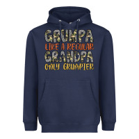 Navy grumpa like a regular grandpa only grumpier Heavyweight Hoodie - Artiststas