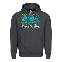 Smoke Merry Christmas Zipper Hoodie - CowhideDigitalArt