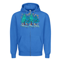 True Royal Merry Christmas Zipper Hoodie - CowhideDigitalArt