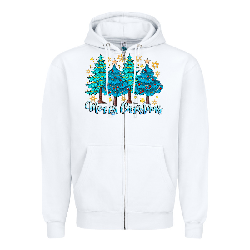 Merry Christmas Zipper Hoodie by CowhideDigitalArt | Teevron