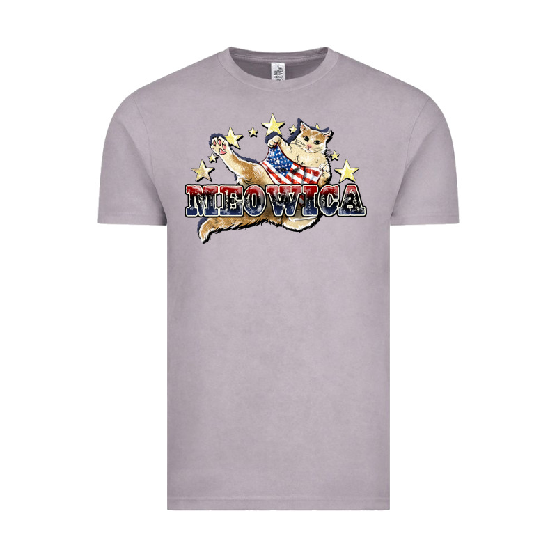 Meowica Cat 4th Of July Vintage Tee by HowdyJamesFarm | Teevron