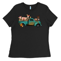 Black Farm Animals Truck Ladies Tee - Bettercallsaul
