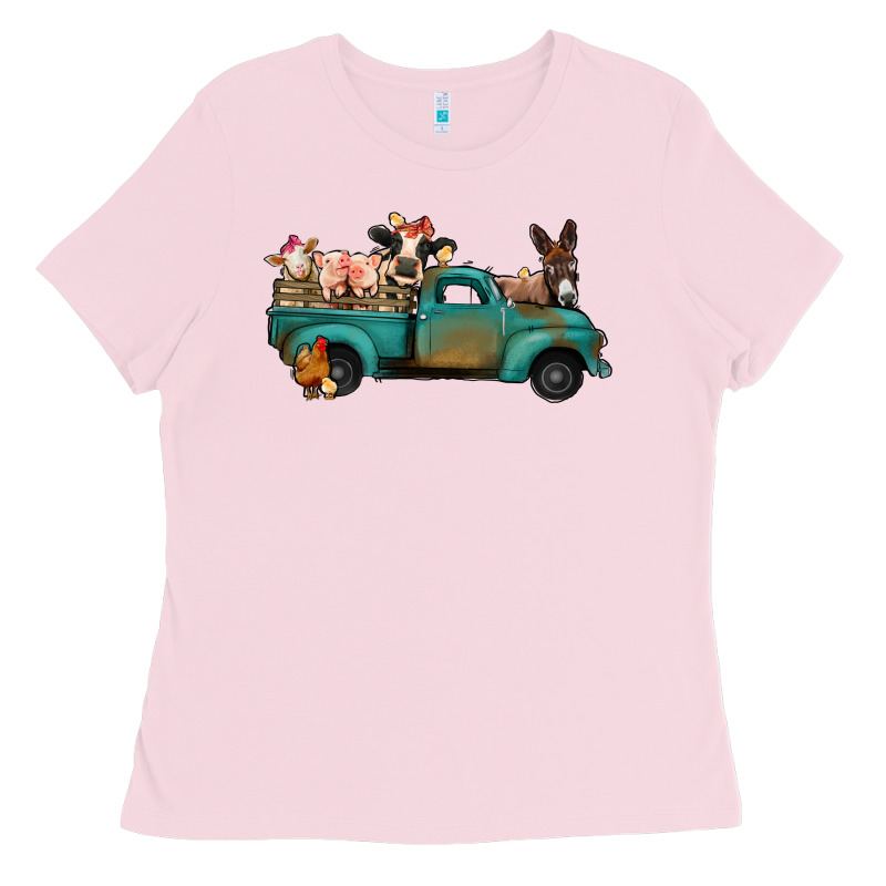 Farm Animals Truck Ladies Tee by Bettercallsaul | Teevron