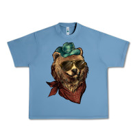 Pebble Blue Bear cowboy bandana glasses Urban Heavy Tee - HowdyJamesFarm