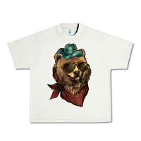 Pistachio Bear cowboy bandana glasses Urban Heavy Tee - HowdyJamesFarm