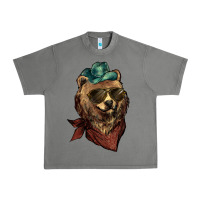 Tornado Bear cowboy bandana glasses Urban Heavy Tee - HowdyJamesFarm