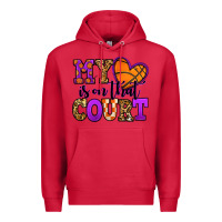 Cardinal my heart is on that court basketball Premium Hoodie - Jasminsmagicworld