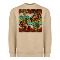 Mushroom native american aztec seamless pattern 5 Heavyweight Sweatshirt - BundleAndBundleShop