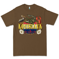 Cacao louisiana state Premium Tee - BarkalooDesign