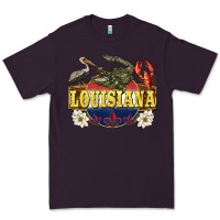 Plum louisiana state Premium Tee - BarkalooDesign
