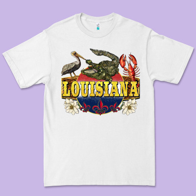 Louisiana State Premium Tee Designed By Barkaloodesign