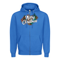 True Royal Merry Christmas Zipper Hoodie - CowhideDigitalArt