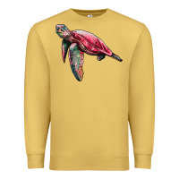Antique Gold sea turtle pink glitter Premium Sweatshirt - Artiststas