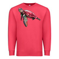 Cardinal sea turtle pink glitter Premium Sweatshirt - Artiststas
