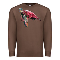 Chestnut sea turtle pink glitter Premium Sweatshirt - Artiststas