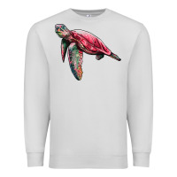 Dove Grey sea turtle pink glitter Premium Sweatshirt - Artiststas