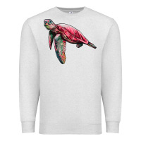 Oatmeal Heather sea turtle pink glitter Premium Sweatshirt - Artiststas