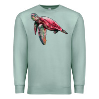 Seafoam sea turtle pink glitter Premium Sweatshirt - Artiststas