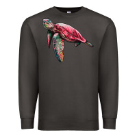 Smoke sea turtle pink glitter Premium Sweatshirt - Artiststas