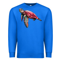 True Royal sea turtle pink glitter Premium Sweatshirt - Artiststas