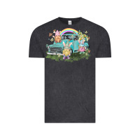 Vintage Black Easter gnomies with truck Easter Day Vintage Tee - HowdyJamesFarm