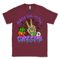 Burgundy people give me the creeps Classic Tee - NancyCooperArtShop
