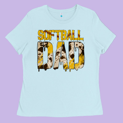 Softball Dad Ladies Tee Designed By Bettercallsaul