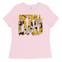 Bubblegum Pink Softball Dad Ladies Tee - Bettercallsaul