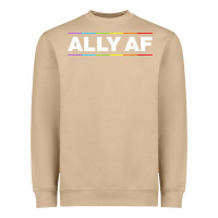 Mushroom Ally AF Pride Rainbow Shirt  Proud LGBTQ Ally TShirt Heavyweight Sweatshirt - minhPixels