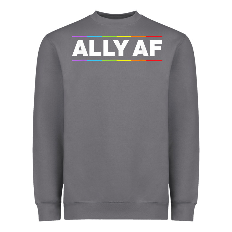 Ally Af Pride Rainbow Shirt  Proud Lgbtq Ally Tshirt Heavyweight Sweatshirt by minhPixels | Teevron