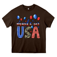 Chocolate Brown made in usa Heavy Core Tee - JahusDesignShop