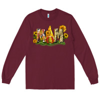 Burgundy Mom gnome sunflower Long Sleeve Tee - CowGirlArtShop