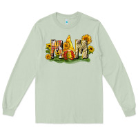 Matcha Mom gnome sunflower Long Sleeve Tee - CowGirlArtShop