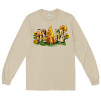 Mushroom Mom gnome sunflower Long Sleeve Tee - CowGirlArtShop