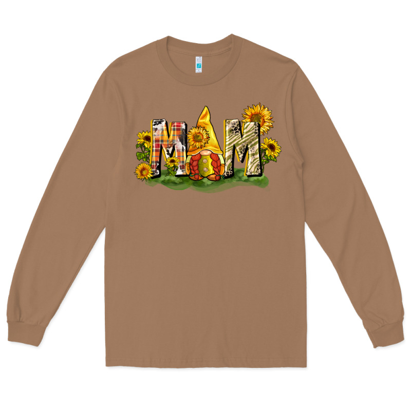 Mom Gnome Sunflower Long Sleeve Tee by CowGirlArtShop | Teevron