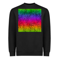 Black colorful tiger seamless pattern Heavyweight Sweatshirt - BundleAndBundleShop
