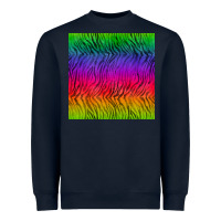 Navy colorful tiger seamless pattern Heavyweight Sweatshirt - BundleAndBundleShop